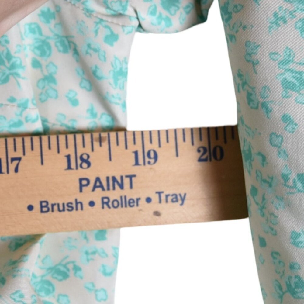 Levi’s Women’s Floral Square-Neck Puff Sleeve Top XL Pastel Floral Boho - Picture 8 of 10